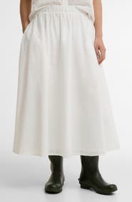 Barbour Melody Cotton Blend Eyelet Skirt