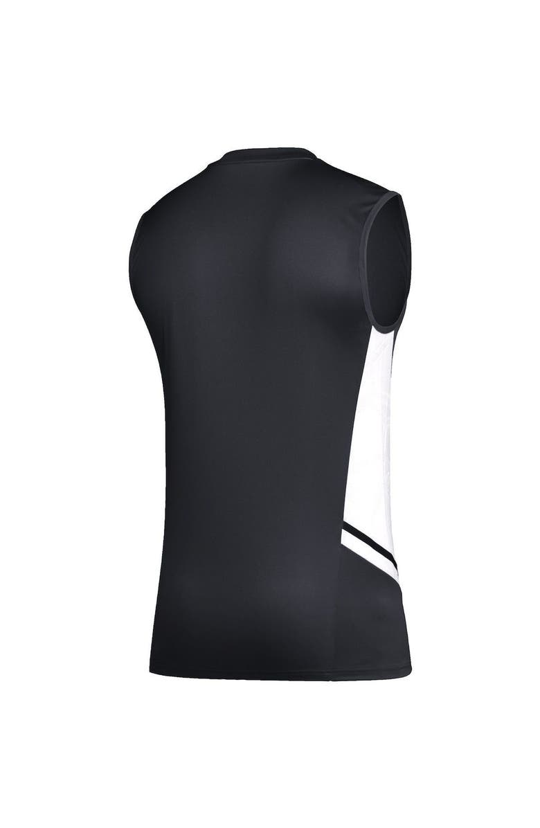 adidas Men's adidas Black/White Sporting Kansas City Sleeveless Training Jersey, Alternate, color, 