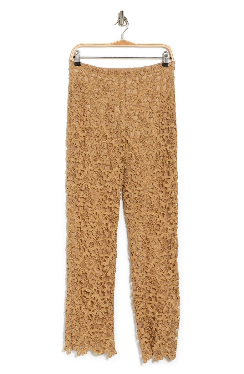 Valentino Floral Crochet Lace Pants, Alternate, color,