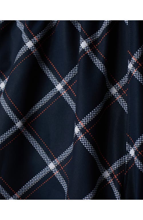 Rhone Mirage Windowpane Plaid Upf 50+ Shorts In Blue