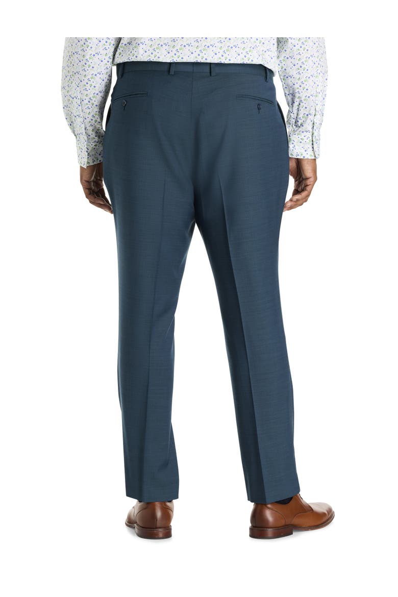 Big & Tall Solid Suit Pants, Alternate, color, TEAL