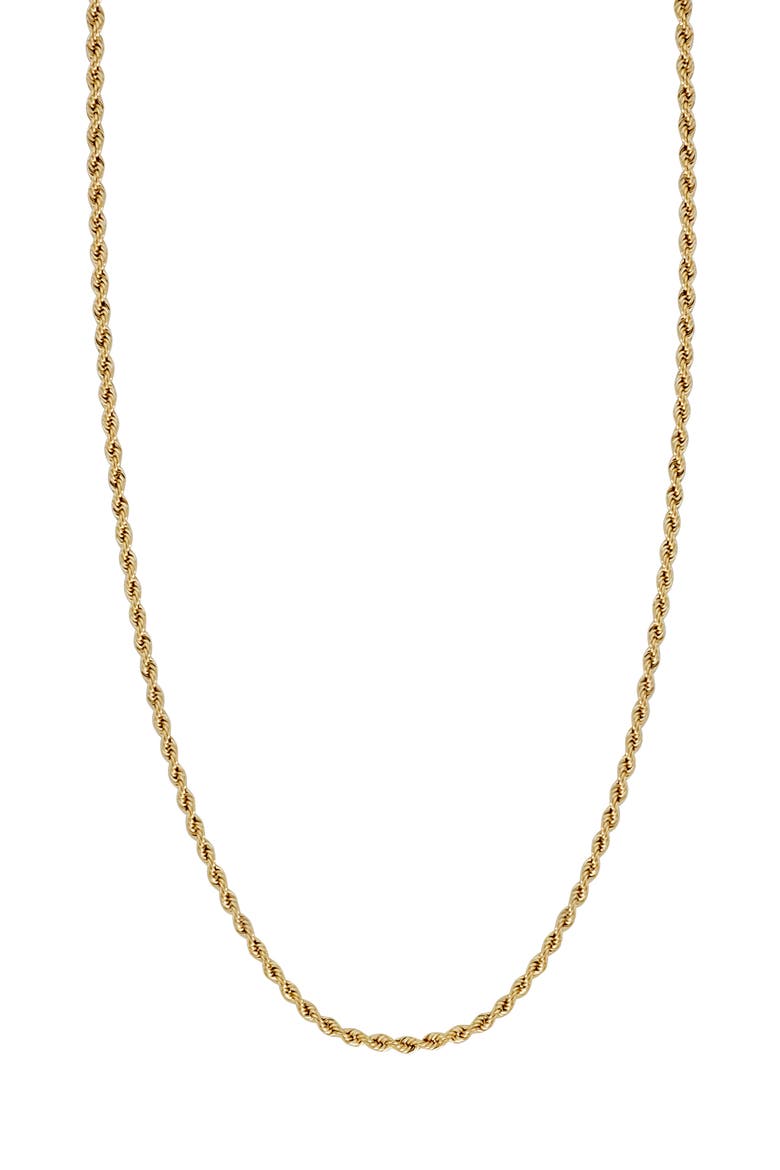14K Gold Twist Chain Necklace (Nordstrom Exclusive), Main, color, 14K YELLOW GOLD