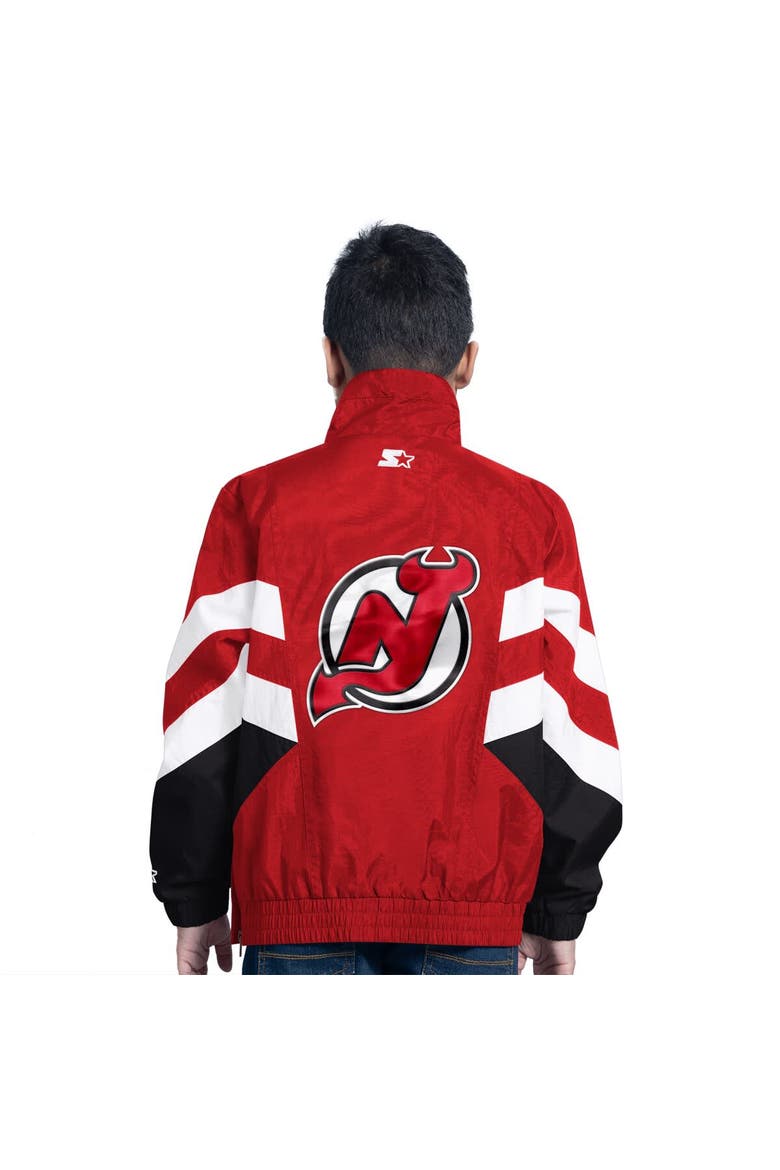 Youth Starter  Red New Jersey Devils Prospect Half-Zip Pullover Top, Alternate, color, Red