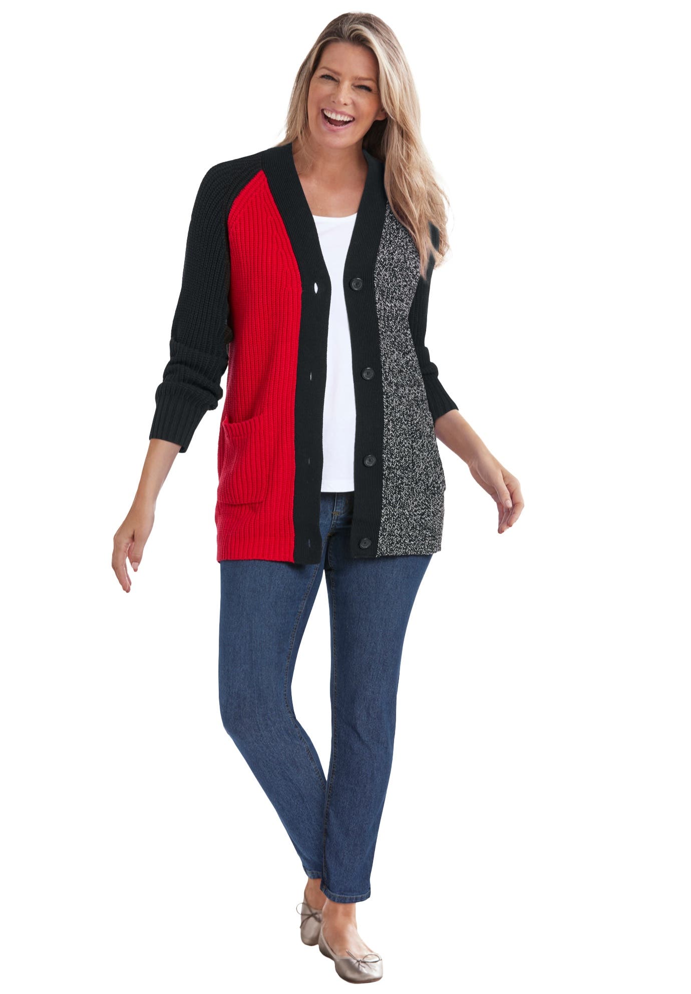 BLACK CLASSIC RED COLORBLOCK