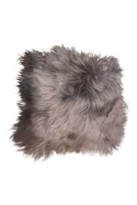 Icelandic Genuine Sheepskin Chair Pad - 15"x15" - Grey Brisa