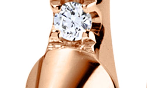 Maria Tash Tripe Spike Diamond Earring In Rose Gold