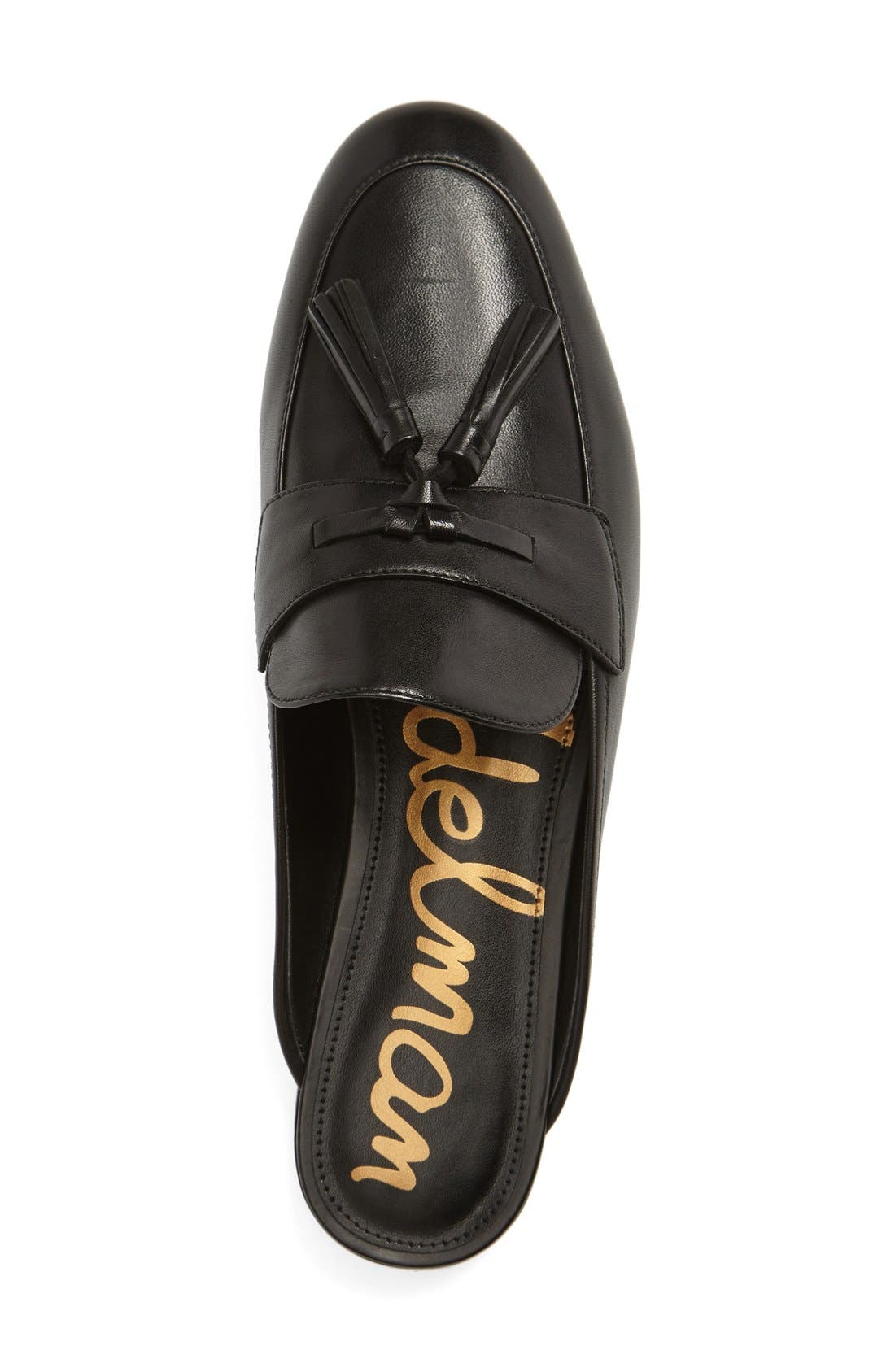 Paris Mule, Alternate, color, BLACK LEATHER