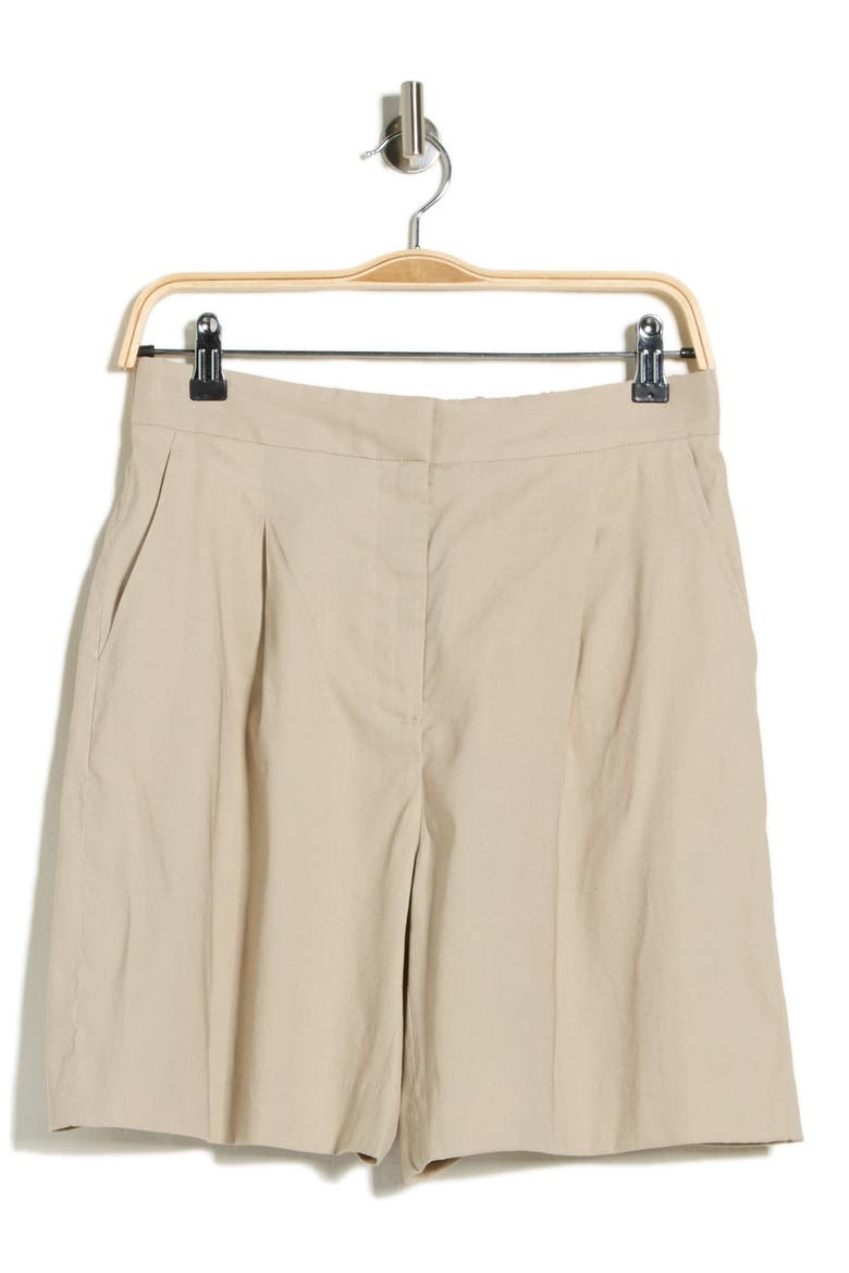 Lena Linen Shorts, Alternate, color, SANST