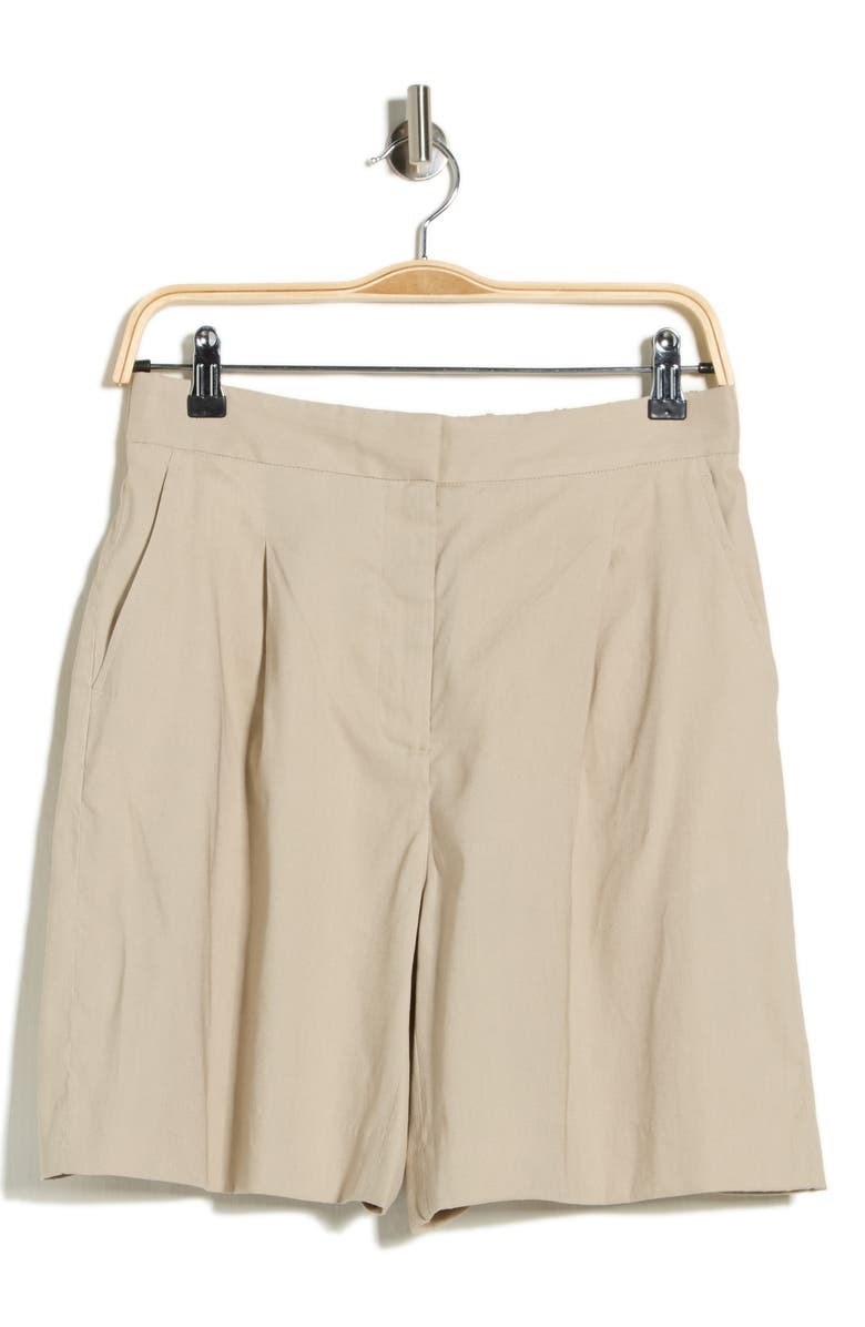 rag & bone Lena Linen Shorts, Main, color, Sanst