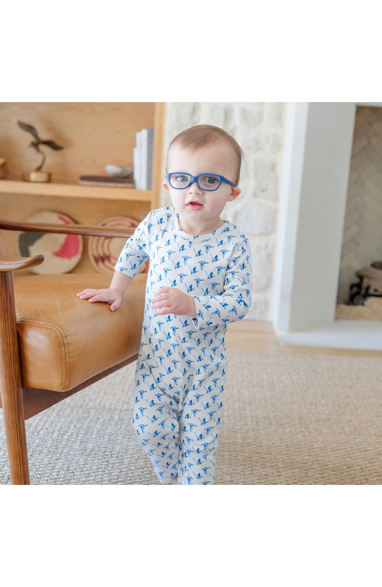 Lila and Hayes Thompson Boys' Romper, Alternate, color, Mallard Ducks