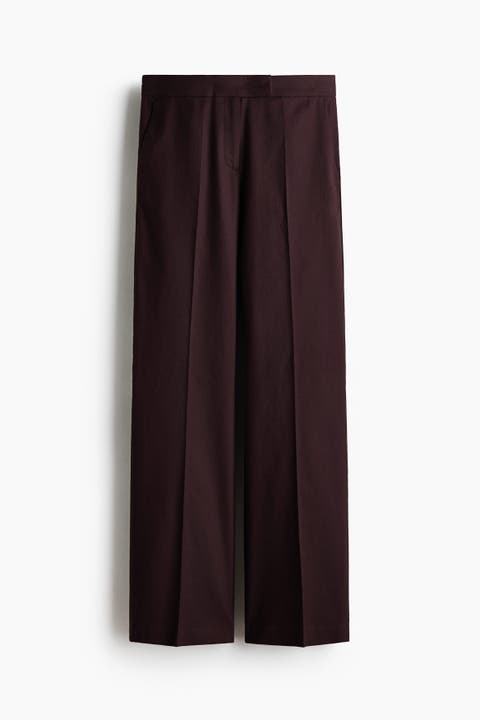 Linen-blend Tailored Trousers