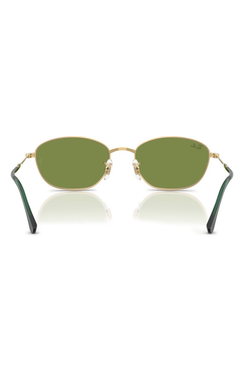 Ray-Ban 58mm Irregular Oval Sunglasses, Alternate, color, Arista / Green