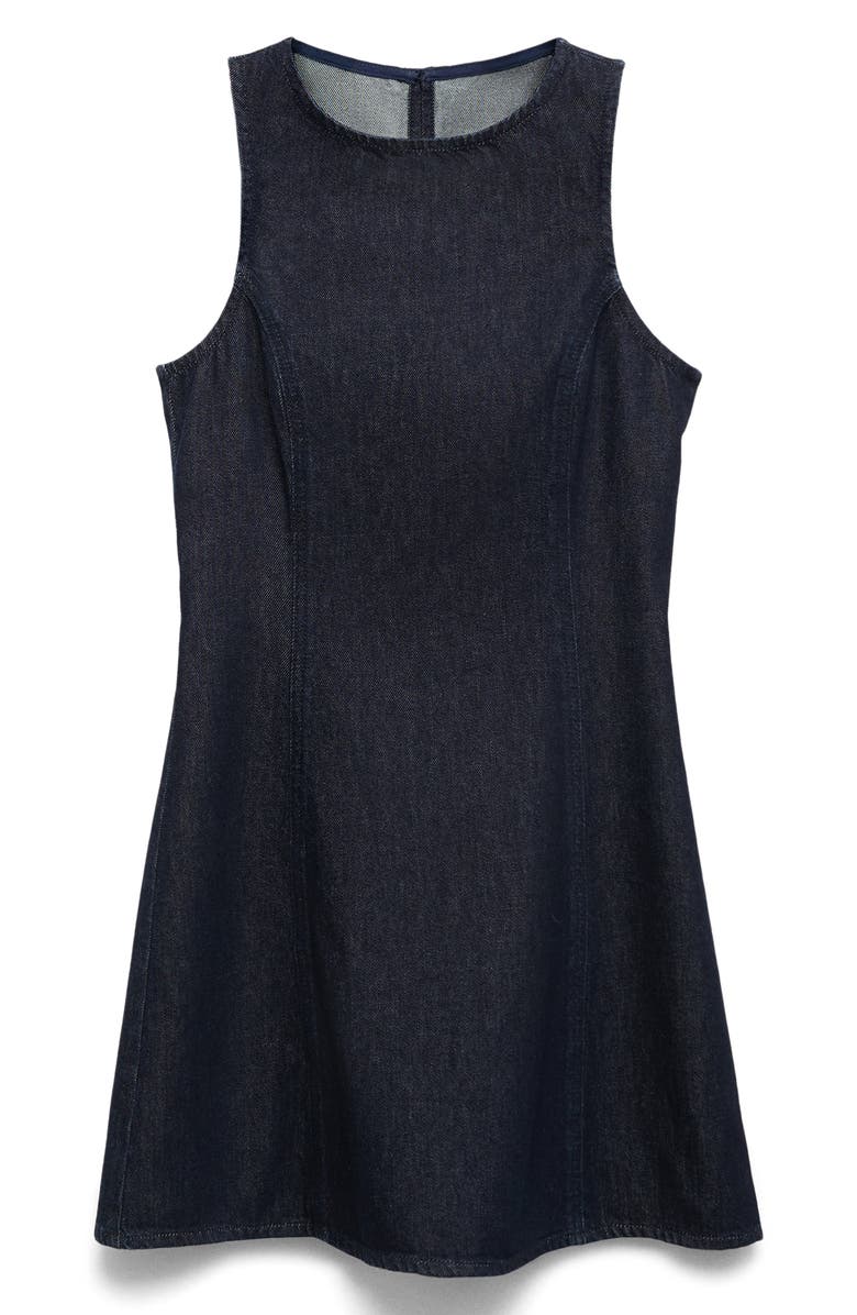 MANGO Sleeveless Denim Minidress, Alternate, color, Open Blue