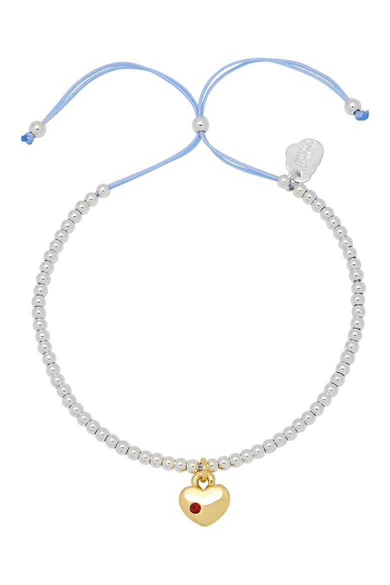 Heart Padlock Slide Bracelet, Alternate, color, GOLD AND SILVER