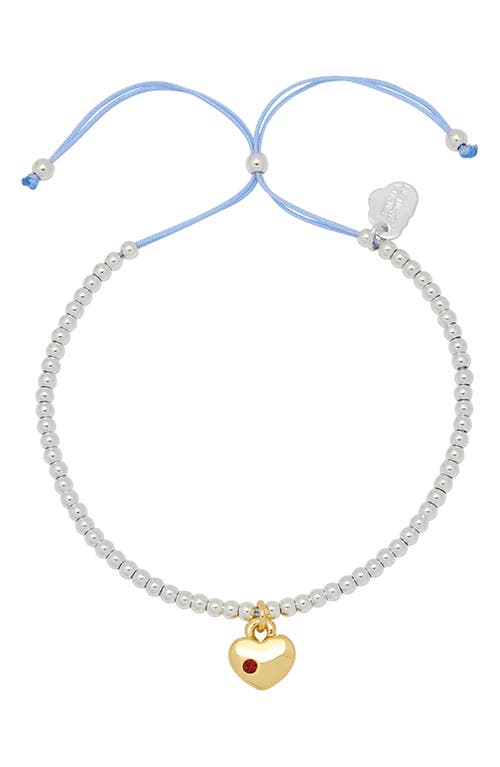 Estella Bartlett Heart Padlock Slide Bracelet In Multi