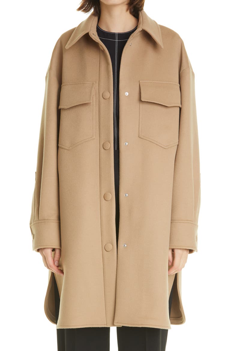 Kerry Oversize Wool Utility Coat, Main, color, CAMEL