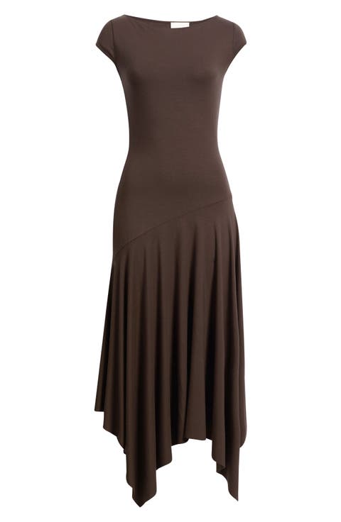Danica Handkerchief Hem Knit Dress