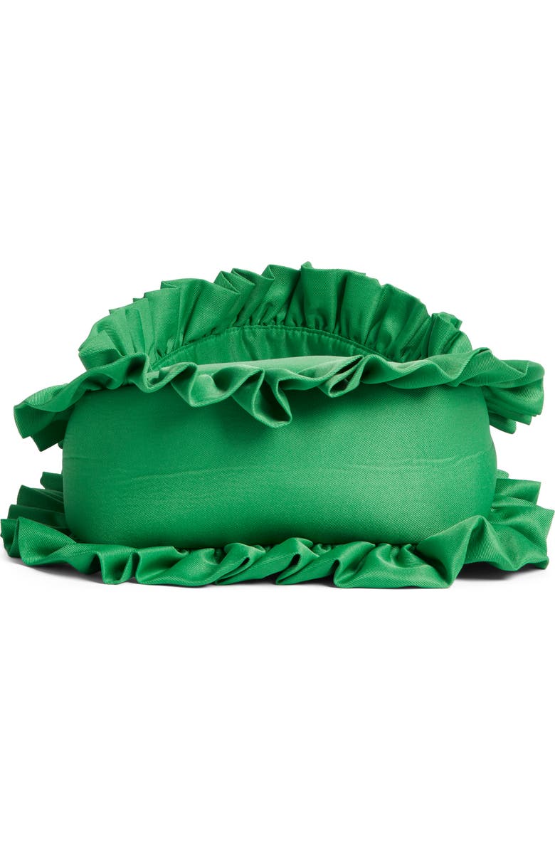 Baggy London Original Ruffle Twill Tote, Alternate, color, Jade Green