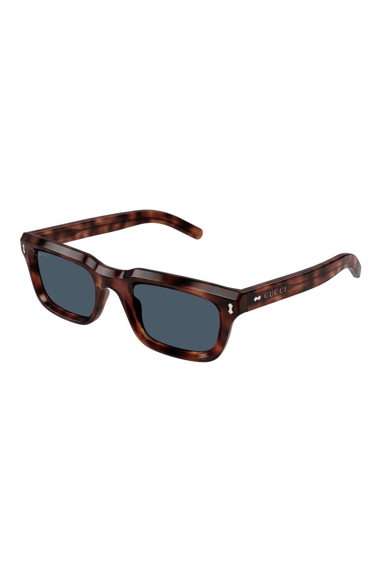 51mm Rectangular Sunglasses, Alternate, color, HAVANA