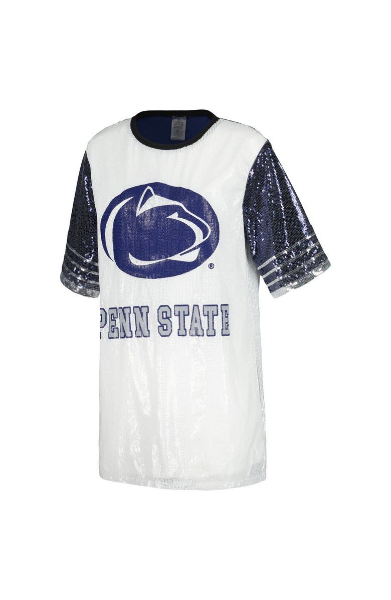 GAMEDAY COUTURE Women's Gameday Couture White Penn State Nittany Lions Chic Full Sequin Jersey Dress, Alternate, color, 