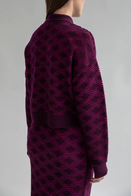 Sskein Amelie Polo In Fuchsia Aubergine