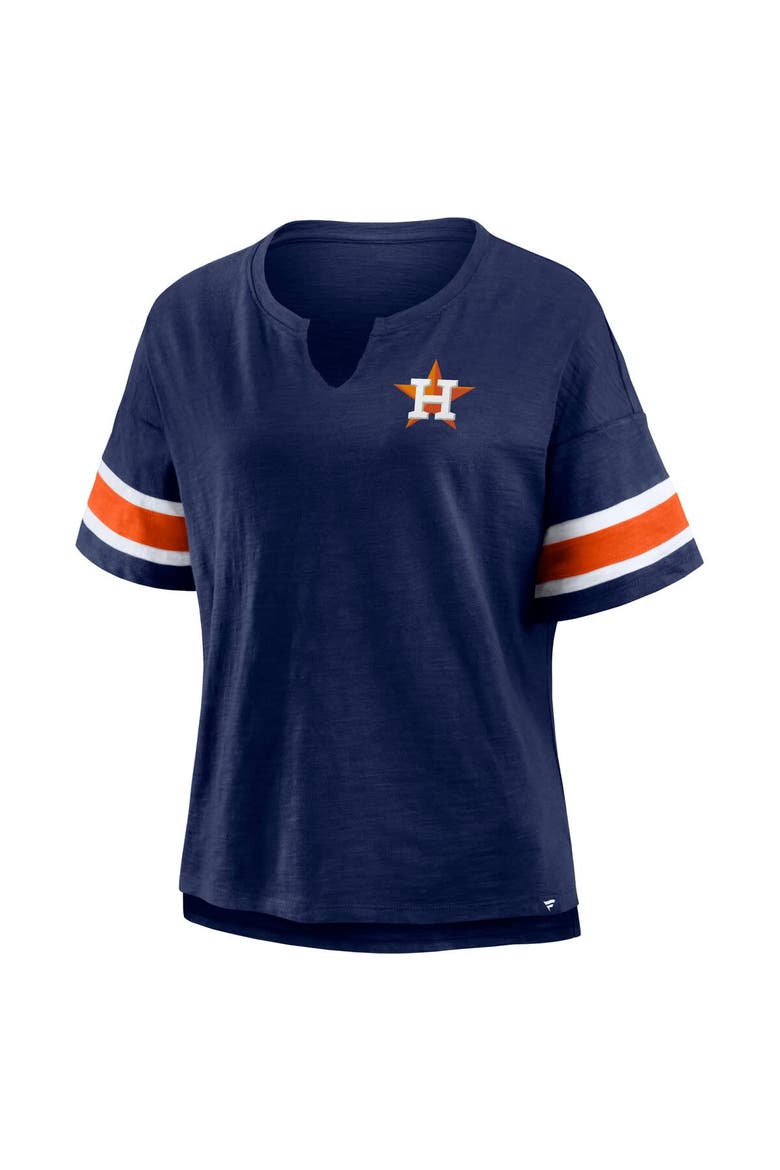 Women's Fanatics Navy Houston Astros Curl Route T-Shirt, Alternate, color, Navy