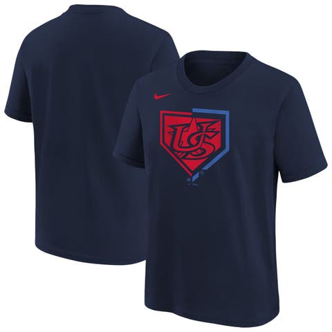 Youth Nike  Navy USA Baseball 2026 World Baseball Classic Shield T-Shirt