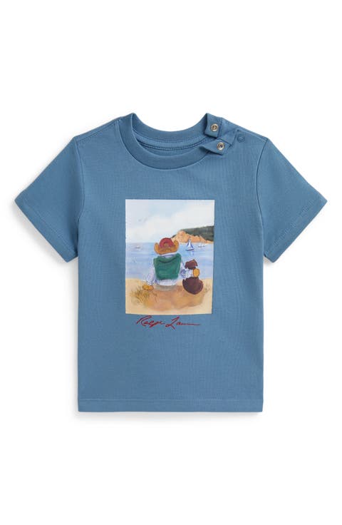 Beach Bear Cotton Graphic T-Shirt (Baby)