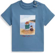 Ralph Lauren Beach Bear Cotton Graphic T-Shirt