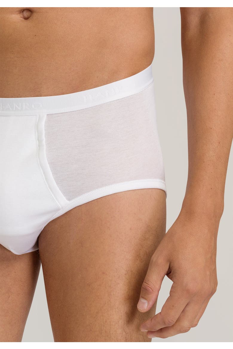 Cotton Pure Cotton Full Brief With Fly, Alternate, color, White