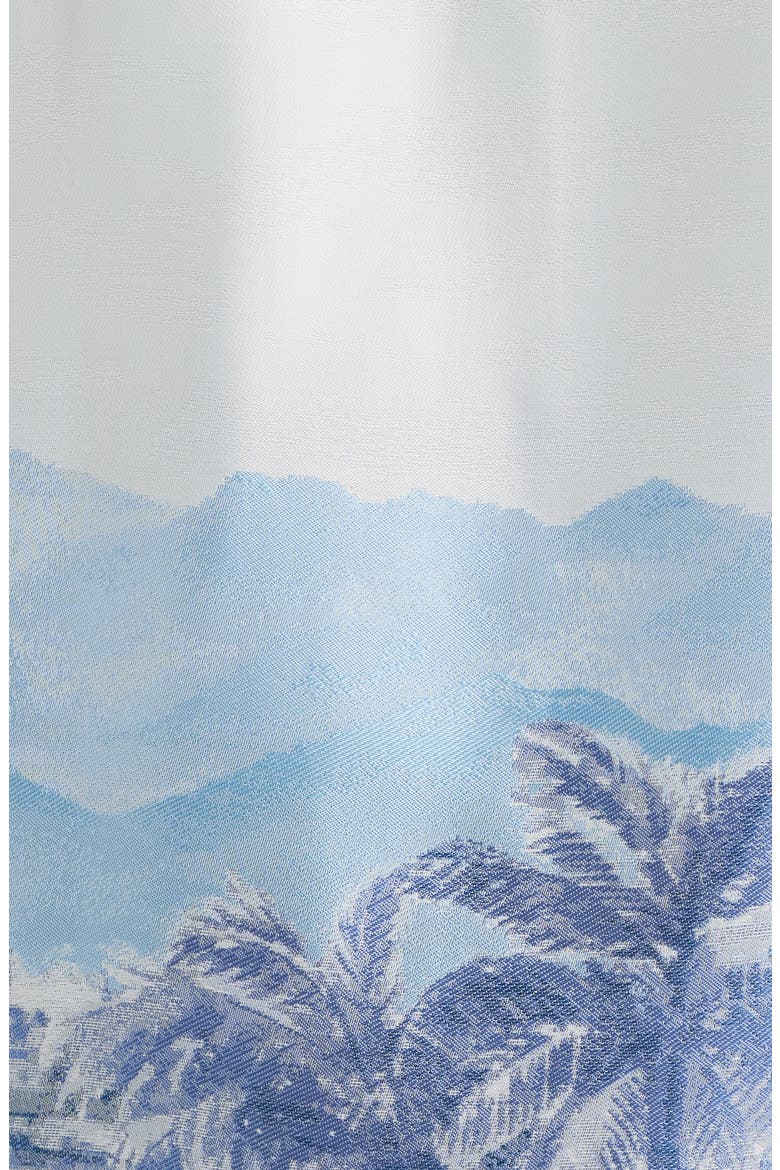 Cezane Tropical Jacquard Camp Shirt, Alternate, color, IVORY