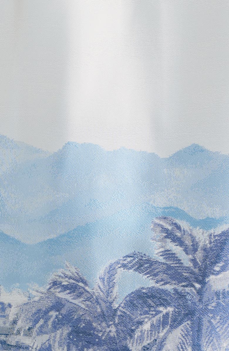CHÉ Cezane Tropical Jacquard Camp Shirt, Alternate, color, Ivory