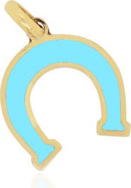 The Lovery Fine Jewelry Turquoise Horseshoe Charm