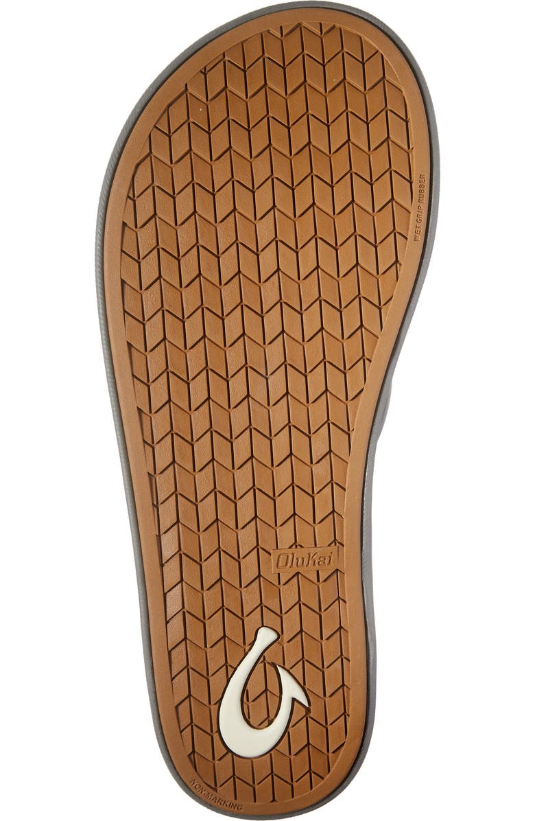 OluKai Kōko'o Waterproof Flip Flop, Alternate, color, Pavement / Pavement