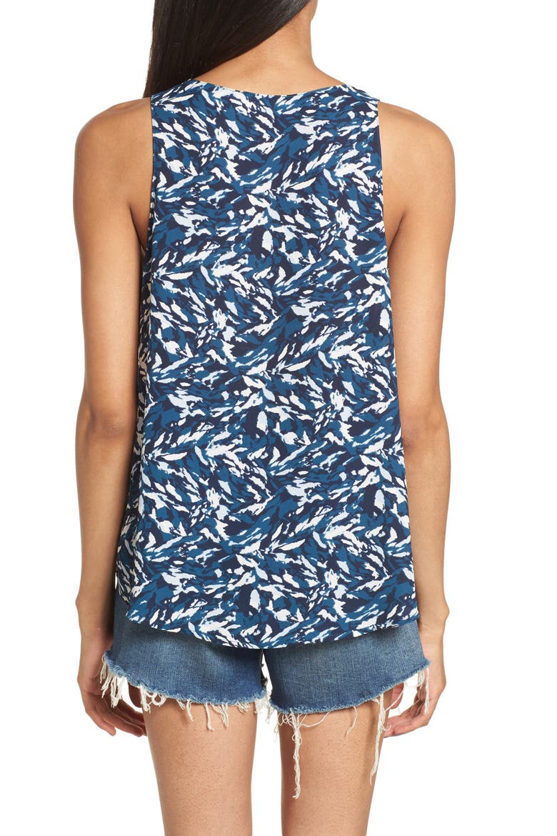 Tie Neck Tank, Alternate, color, JUNE BUG
