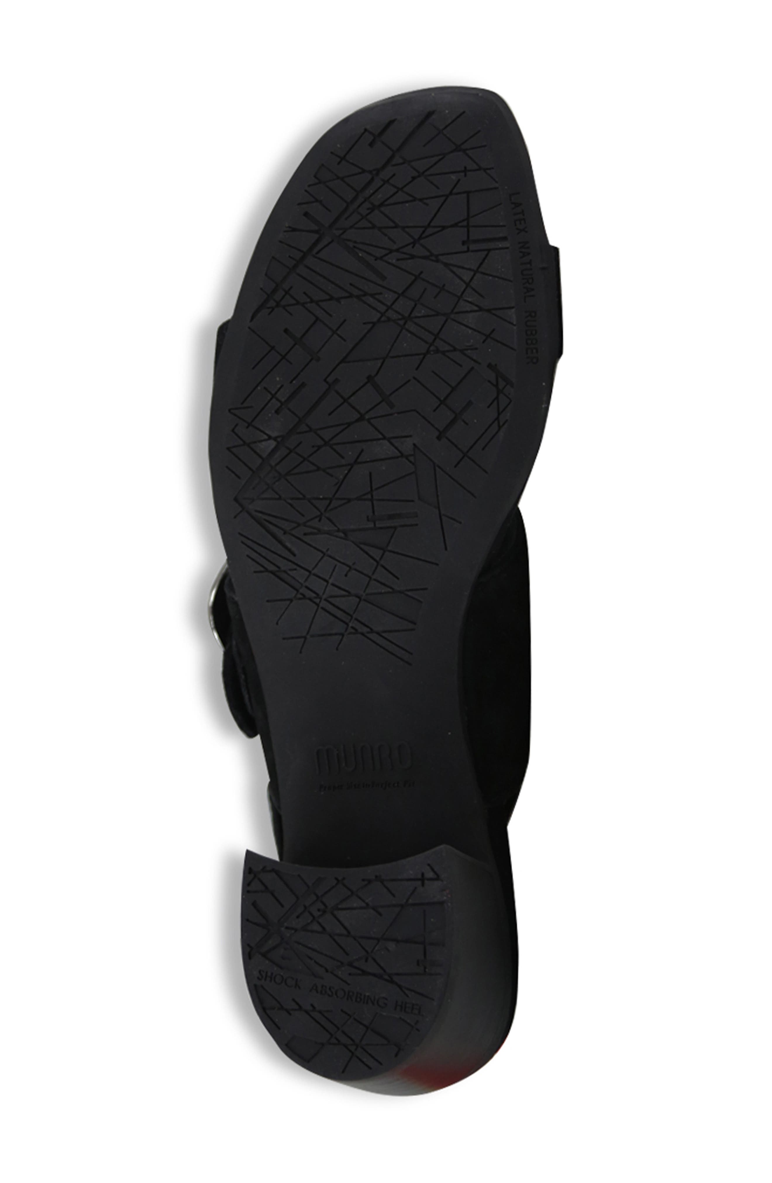 Munro Ashlin Slingback Sandal, Alternate, color, Black Suede