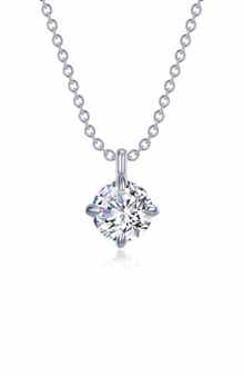 Lafonn Simulated Diamond Solitaire Necklace