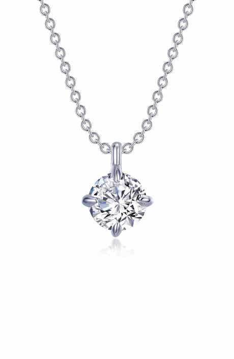 Lafonn Simulated Diamond Solitaire Necklace