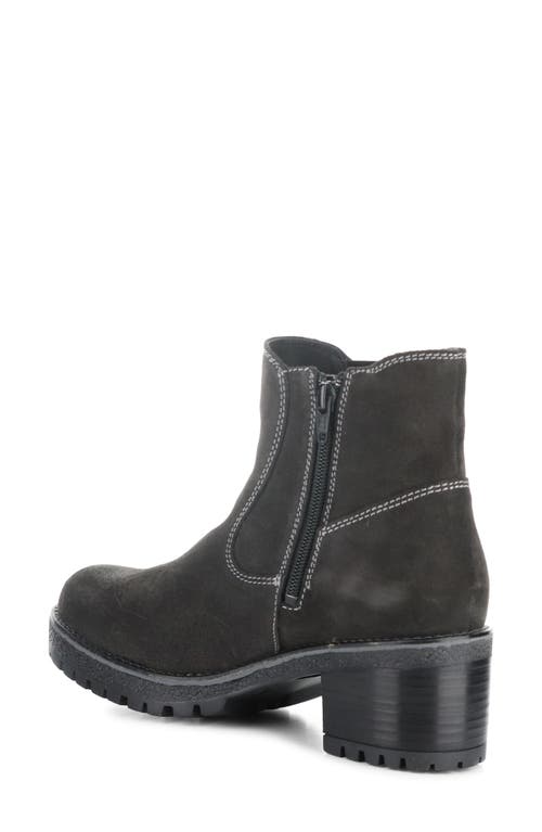Bos. & Co. Mercy Waterproof Zip Bootie In Gray