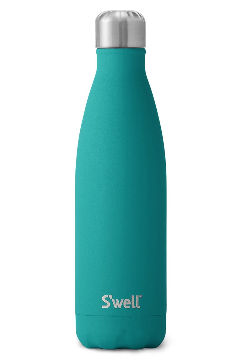 Insulated 17-Ounce Stainless Steel Water Bottle, Main, color, JADE