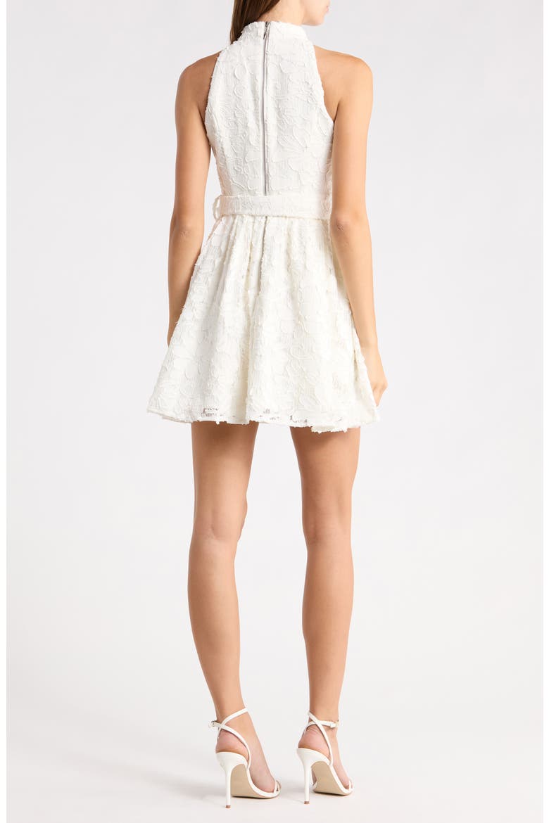 Edellie Halter Neck Minidress, Alternate, color, WHITE