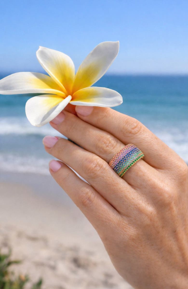 NATIVE GEM Billionaire Ring, Alternate, color, Rainbow Blossom
