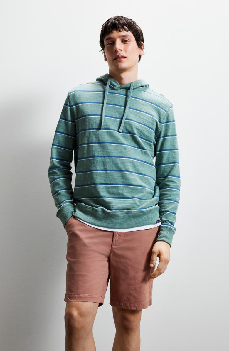 Faherty Sunwashed Organic Cotton Slub Hoodie, Alternate, color, 