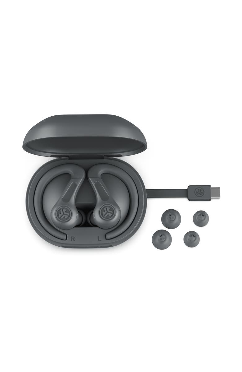 JLab JBuds Sport ANC 4 True Wireless Earbuds, Alternate, color, Graphite