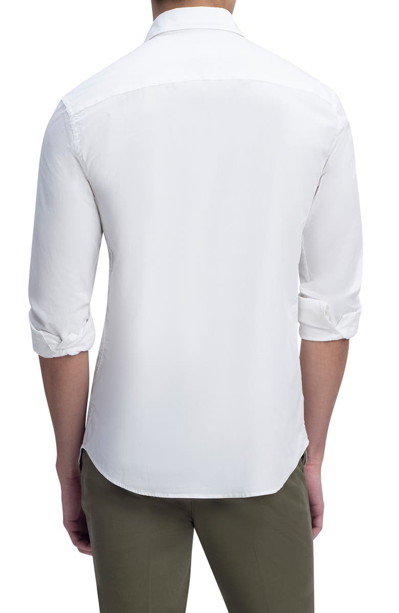 Bugatchi Shaped Fit Stretch Button-Up Shirt, Alternate, color, 