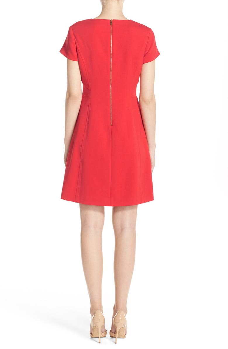 Vince Camuto Stretch Crepe Fit & Flare Dress, Alternate, color, 