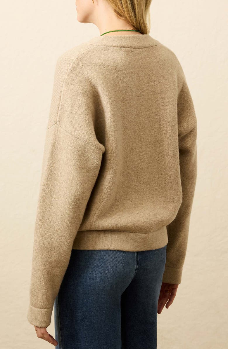 Faherty Jackson Popover Sweater, Alternate, color, Oatmeal Heather