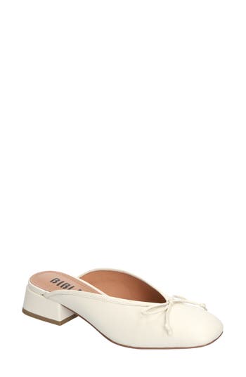 Bibi Lou Suzy Bow Mule In White