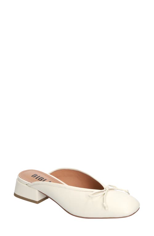 Bibi Lou Suzy Bow Mule In Blanco