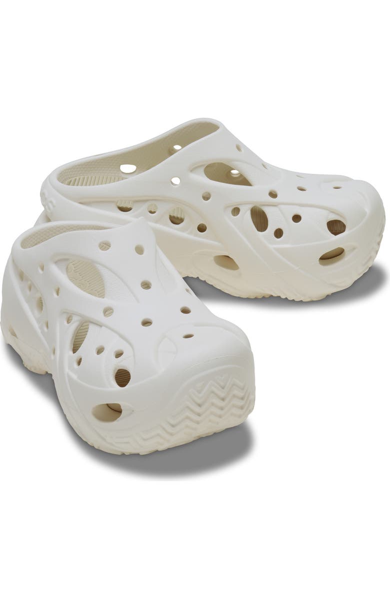 CROCS Caged Platform Clog, Alternate, color, Chalk